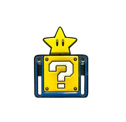 Super Mario Bros. Star Question Mark Block Sliding Enamel Pin Exclusivité Games Zone